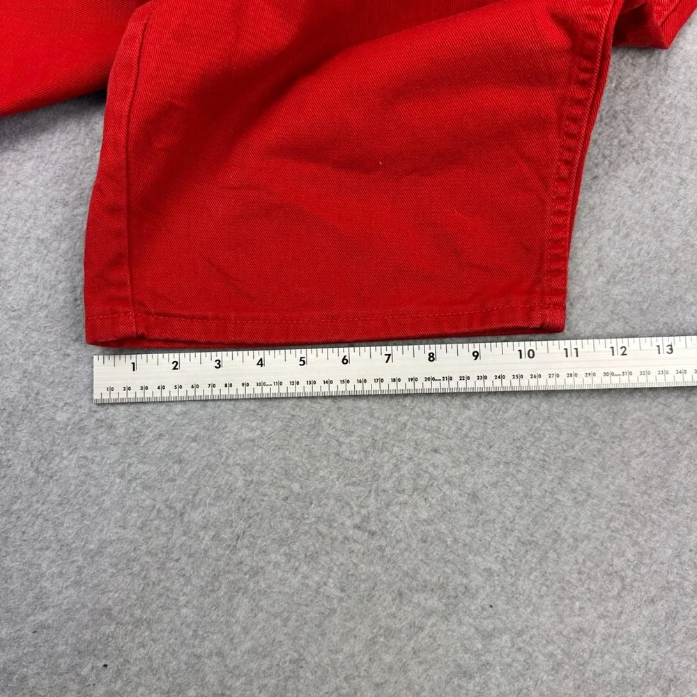 Vintage 90s Chic High Waisted Denim Shorts Red Mom Size 10 Made in‎ USA